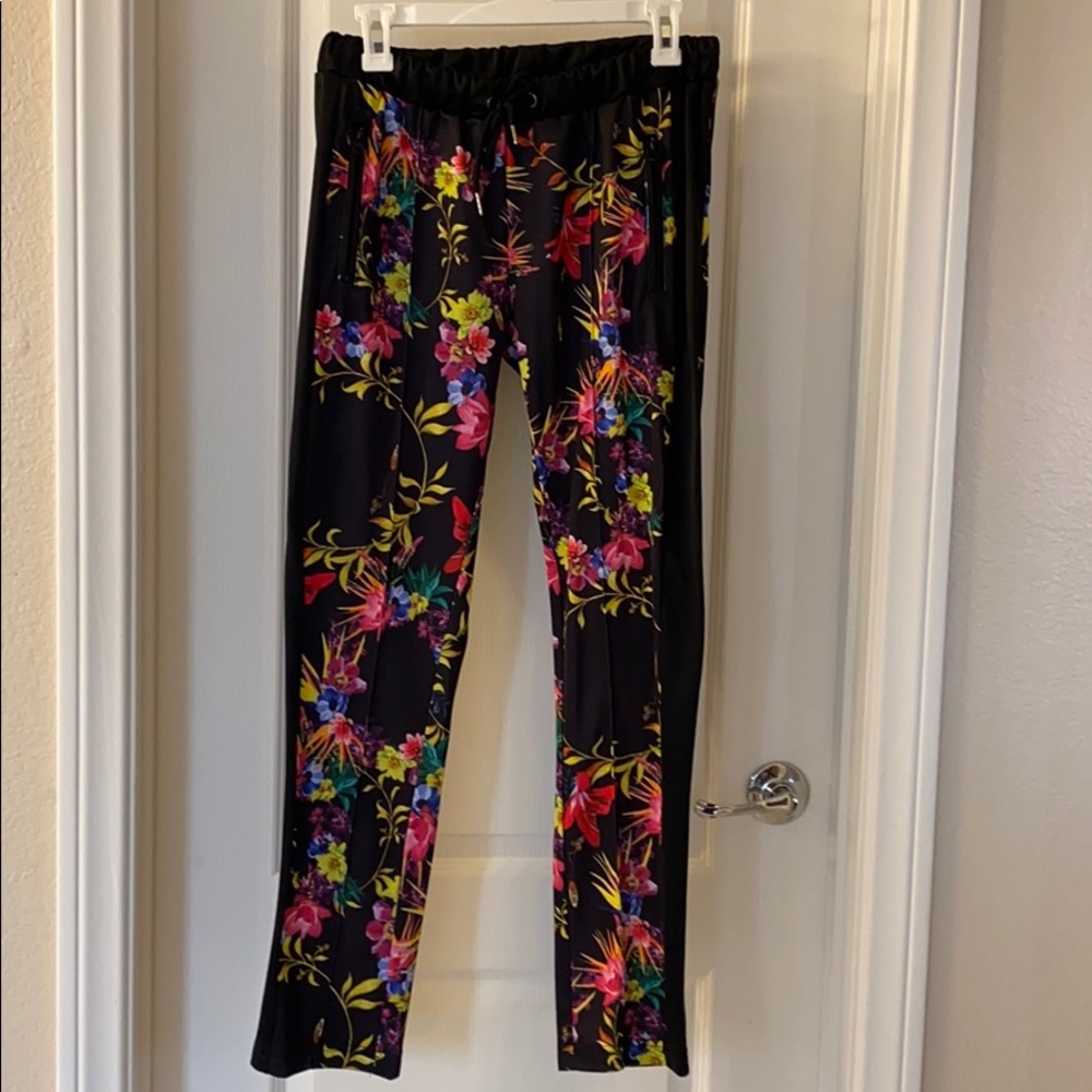 GUESS floral track pants